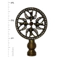thumbnail image 3 of Royal Designs, Inc. Bird Filigree Design Crystal Embelishments Finial for Lamp Shade, F-5070AB-1, Antique Brass, Single, 3 of 4