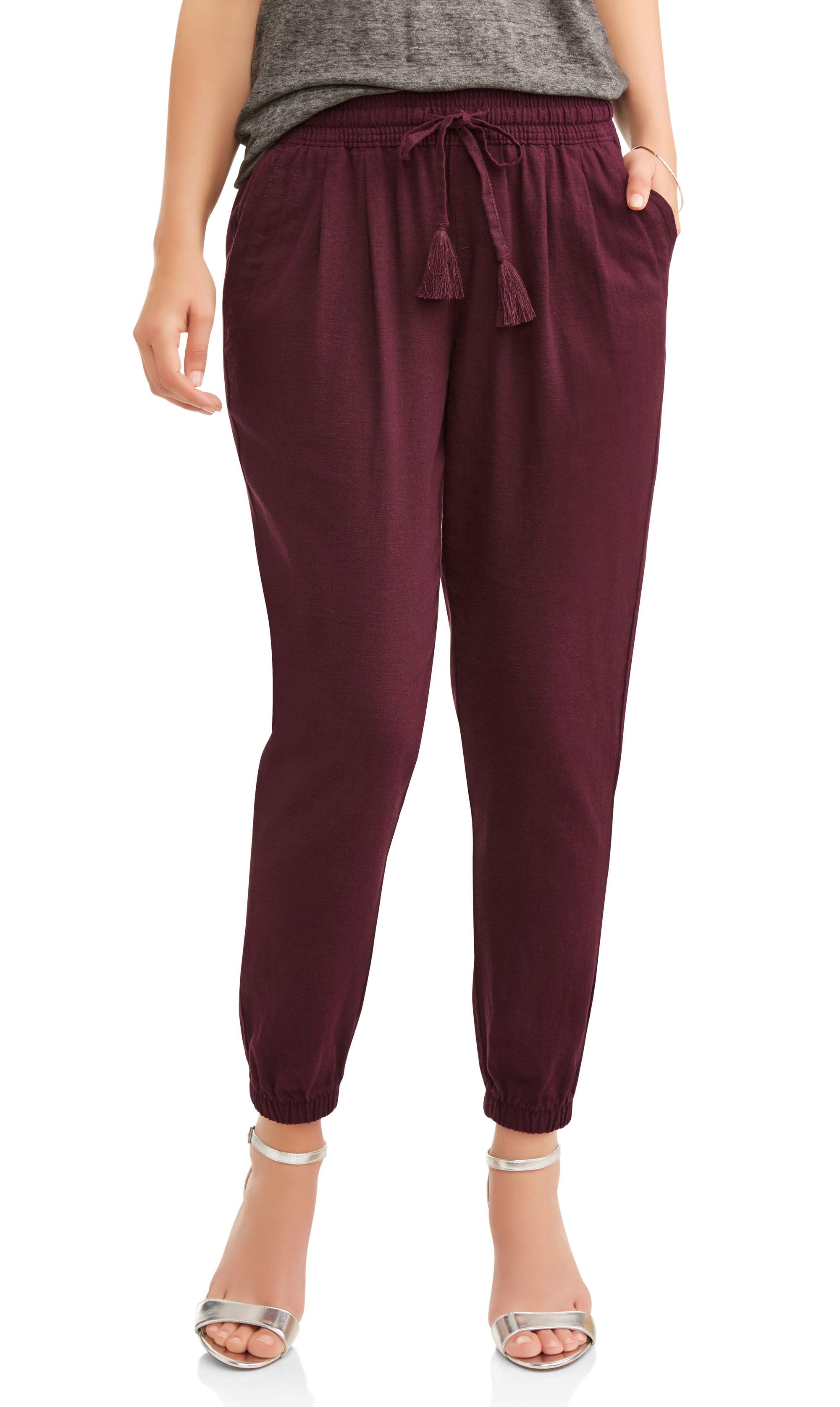 Time & Tru Women's Soft Pant with Pockets - Walmart.com