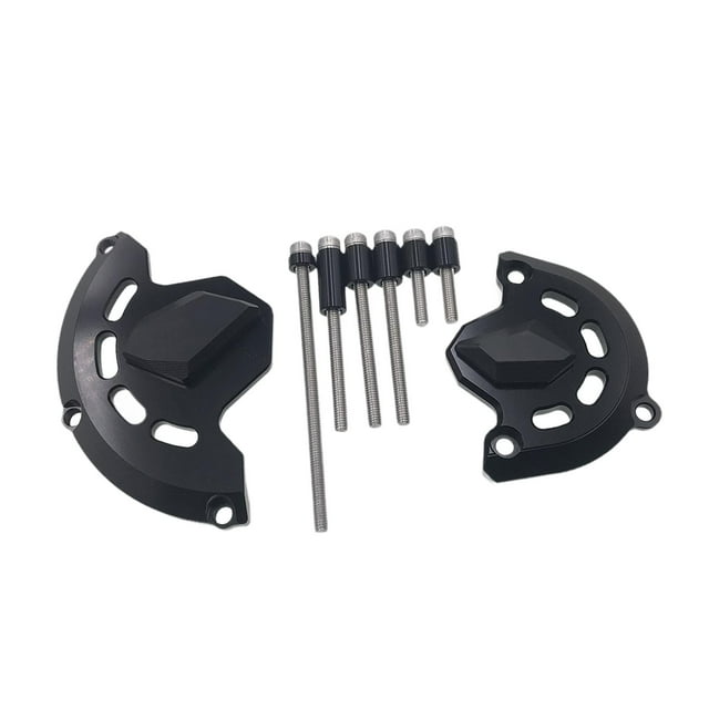 Cubierta del embrague del estator del cárter del motor de la motocicleta Suministros Compatible con alto rendimiento Negro