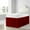 Burgundy, variant on BeKind Online College Dorm Bed Skirt 1000-TC, 100% Egyptian Cotton 32 inch Drop - Black Solid