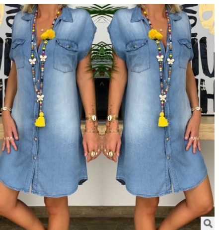 ladies summer denim dress