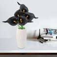 thumbnail image 4 of myvepuop Artificial flowers 10pc Mini PU Calla Lily Flower Simulation Flower Home Decoration Photography Props Black One Size, 4 of 5