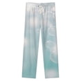 thumbnail image 4 of Bokeh Aqua Background Winter Female Pants Flannel High Waist Women Pants Lady Warm Straight Leg Plush Trousers, 4 of 7