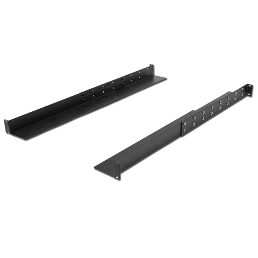 Navepoint 1U Adjustable 4Post Rack Mount Server Shelf Rails Full Depth
