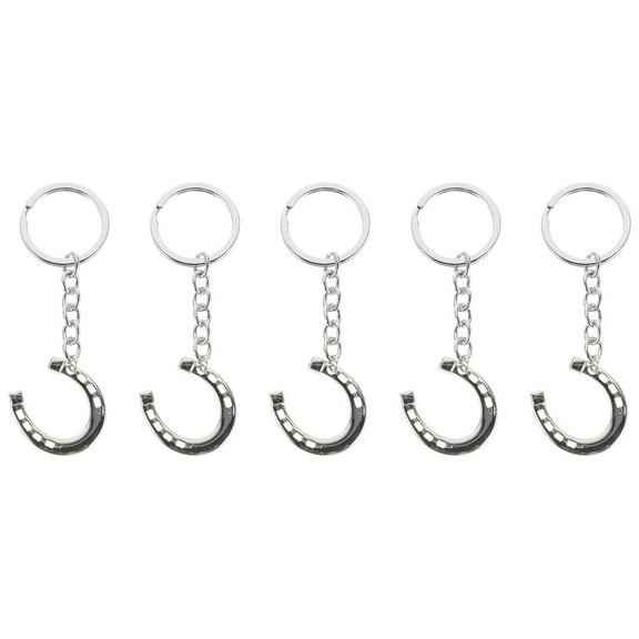 WORGEOUS  5 Pcs Keychain Lanyard Stylish Horseshoe Pendant Fine Craftsmanship Miss