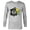 Athletic Heather, variant on Soccer Bart Simpson Use Your Head - Long Sleeve T-Shirt for Men - Customized-White