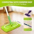 thumbnail image 3 of 6PCS Chenille Mop Refill Pads for Home Use, Reusable and Washable Microfiber Pads for Wet and Dry, Compatible with Most Standard 10-12 Inch Mops, 3 of 6