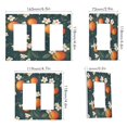 thumbnail image 2 of Yayeee Rocker Switch Wall Plate 3-Gang 6.5"x4.6" Home Decorative Outlet Cover, Blue Floral Oranges, 2 of 6