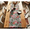 thumbnail image 2 of Vargottam Twill Cotton Table Runner Premium Florals Print Table Decor Soft & Durable, 14-Inch Wide Machine Washable For Boho, Farmhouse, Rustic Interiors, 2 of 6