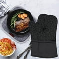 thumbnail image 2 of Under 10,Microwave Oven Gloves, Heat Resistant Pot Pads, Four-piece Cooking Safety Set, Non-slip Silicone Material, For Kitchen Home Use, Oven Pot Handling, Kitchen Cooking Gear | Cotton, Gray, 2 of 3