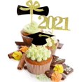 thumbnail image 5 of 2021 Graduation Cupcake Toppers, 48 PCS Food/Appetizer Picks For Graduation Party Mini Cake Decorations, Diploma, 2021, 5 of 5