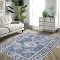 thumbnail image 7 of FairOnly 9' x 12' Large Washable Rug for Living Room Bedroom Boho Vintage Rug Traditional Floor Decoration Carpet, Orange, 7 of 7