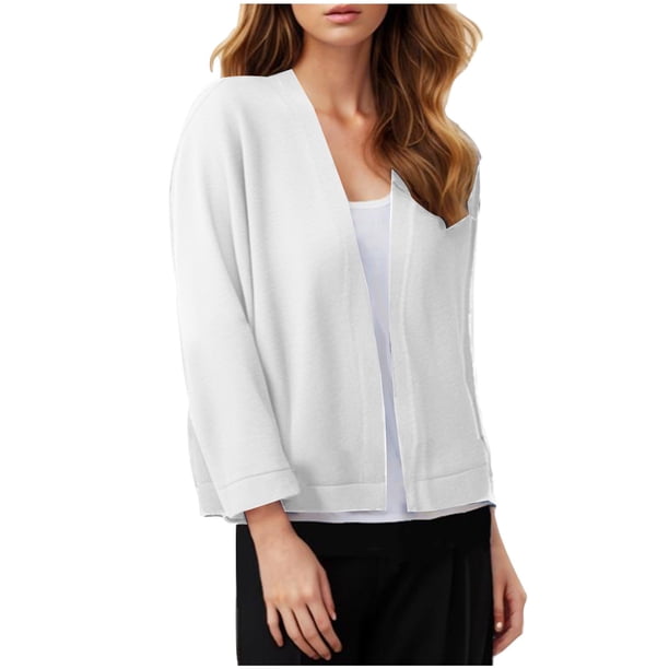 Cárdigan informal para mujer, cárdigan suave y holgado, suéter de punto, tops cortos, chaqueta de punto a rayas para mujer