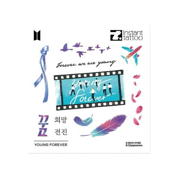 BTS (instant tattoo) Young Forever Tattoo (Official Merchandise)