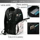 thumbnail image 4 of Balery Paris Mochila con carga USB para hombre y mujer - Mochila impermeable y antirrobo para laptop con puerto USB para viajes, trabajo, 4 of 7