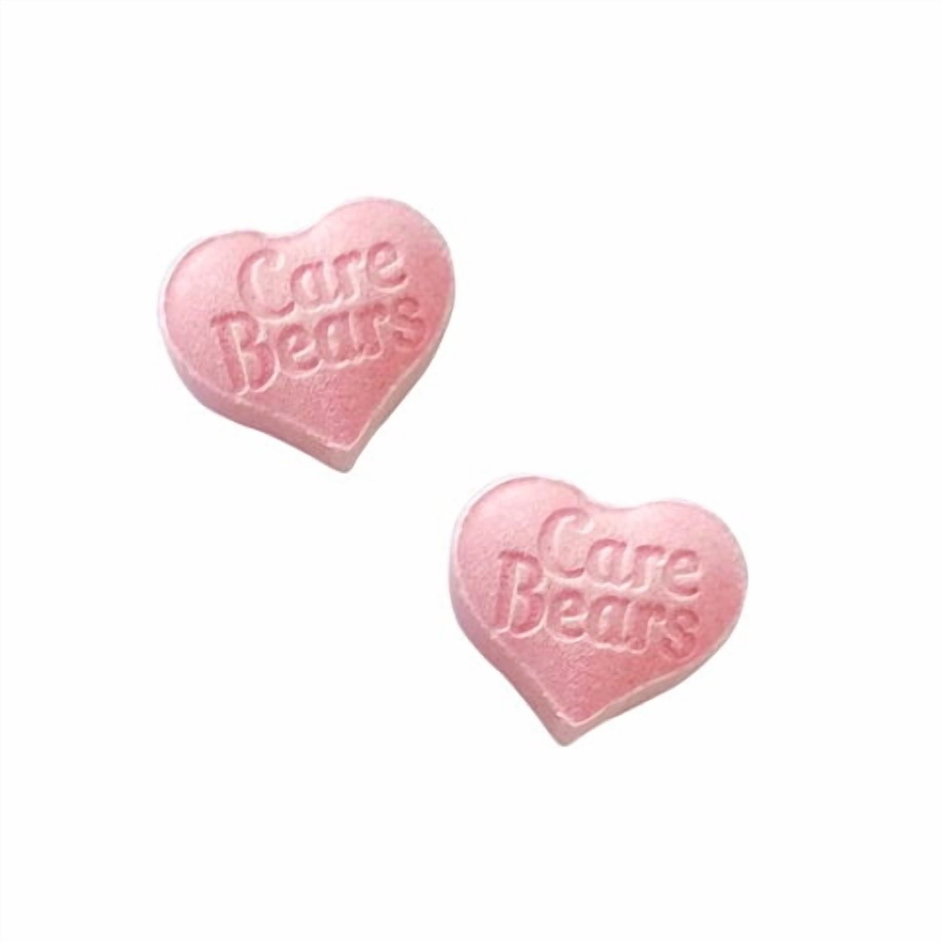 Care Bears Hard Candy Heart Shaped Tin Sweet Cherry Vanilla 1.2 Ounces Tin, 12 Count