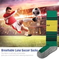 thumbnail image 2 of Calcetines de fútbol para jóvenes, duraderos, transpirables y que absorben el sudor, de color verde, para pies activos, 2 of 8