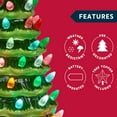 thumbnail image 3 of Joyfy 15 Inch Ceramic Christmas Tree,Prelit Ceramic Christmas Tree with 70 Multicolor Lights,Table Top Christmas Tree Decorations,Holiday Tree, 3 of 9