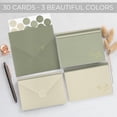 thumbnail image 4 of Tarjetas de agradecimiento ZICOTO, set de 30 con sobres y stickers, 4 of 9