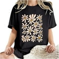 thumbnail image 7 of Short Sleeve Shirts for Women Casual Boho T Shirts Loose Fit T Shirts Graphic Tees Tops Summer Work, 7 of 7