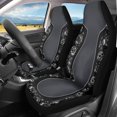 thumbnail image 2 of XYZCANDO Car Seats Protector 2 pcs Auto Front Seat Covers Car Seat Covers Washable Soft SUV Sedan, Sugar Skulls Mexican, 2 of 10