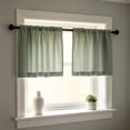 thumbnail image 6 of Leodye 2PCS Double-sided Matte Half Curtain, Waterproof Sunshade Pole Hanging Design, Decorative Door Curtain for Kitchen Sink Cabinet -16*34in, 6 of 6