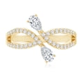 thumbnail image 4 of Rosec Jewels Lab Created Diamond Promise Infinity Ring - Minimalist Ring - EF-VS Quality, 10K Yellow Gold, US 5.00, 4 of 8