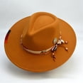 thumbnail image 4 of Breathable Fedoras Hat for Magicians Gentleman Carnivals Fedoras Hat Thicken Felt Hat for Adult Casual Gathering Wear, 4 of 9