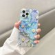 thumbnail image 3 of Funda de teléfono con diseño de flores retro de lujo y láser para iPhone 16 Pro MAX 15 14 13 12 11 X XS XR 7 8 Plus SE, funda suave a prueba de golpes, 3 of 4