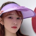thumbnail image 2 of Sombrero para el sol Qarigey con ventilador ajustable ABS protector solar verano Violeta, 2 of 6
