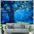 thumbnail image 4 of BCIIG  Forest Tapestry, Firefly Tapestry for Bedroom, UV Reactive Glow in Dark Tapestries for Wall Hanging  60x50inch, 4 of 6
