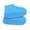 Blue-L, variant on Silicone Waterproof Shoe Covers, Reusable Wear Resistant, 1 Pair Black Portable Anti-Slip Rain Boot Covers for Outdoor Walking Cycling Hiking Rainy Days Wet Weather Protection