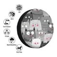 thumbnail image 4 of Lsque Cats Group Pattern Tire Covers - Tough Tire Wheel Protector for Truck, SUV, Trailer, Camper, RV-14 inch, 4 of 6