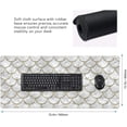 thumbnail image 2 of Gaming Mouse Pad Large Desk Mat,Desk Pad Extended Keyboard Pad,Anti-Slip Rubber Base Mouse Pad for Women Girls Work,Game,Office,Home 35.4"X15.7",Texture of Fish Scales, 2 of 6
