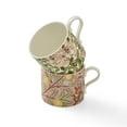 thumbnail image 4 of Portmeirion Morris & Co 12oz Coffee Mug with Handle, Porcelain - Novelty Cup for Coffee, Tea, Hot Choco - Set of 2, 4 of 7