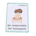 thumbnail image 3 of Abbracc Kids Flashcards Word Picture Flashcards Educational Early Learning Housework 28 Pieces, 3 of 8