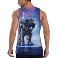 thumbnail image 3 of Easygdp Astronauts Start Running Men's Tank Top, Sleeveless Muscle T Shirts, Breathable, Quick-Dry, Loose for Gym, Running, Fitness - Large, 3 of 9