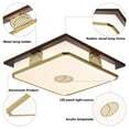thumbnail image 6 of Modern LED Dimmable Ceiling Light w/Remote Control Bedroom Chandelier Fixture, 6 of 35