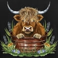 thumbnail image 3 of CafePress - Highland Cow Sitting In A Metal Men's Long Sleeve T Shirt - Long Sleeve Dark T-Shirt, 3 of 4