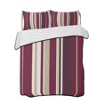 thumbnail image 2 of Rose Red Purple Stripes Twin XL Size Down Alternative Comforter,Lightweight Comforter Quilt Bedding Set with Pillow Shams Farmhouse Colorful Abstract Lines Bed Comforter Duvet Insert 68"x98", 2 of 7