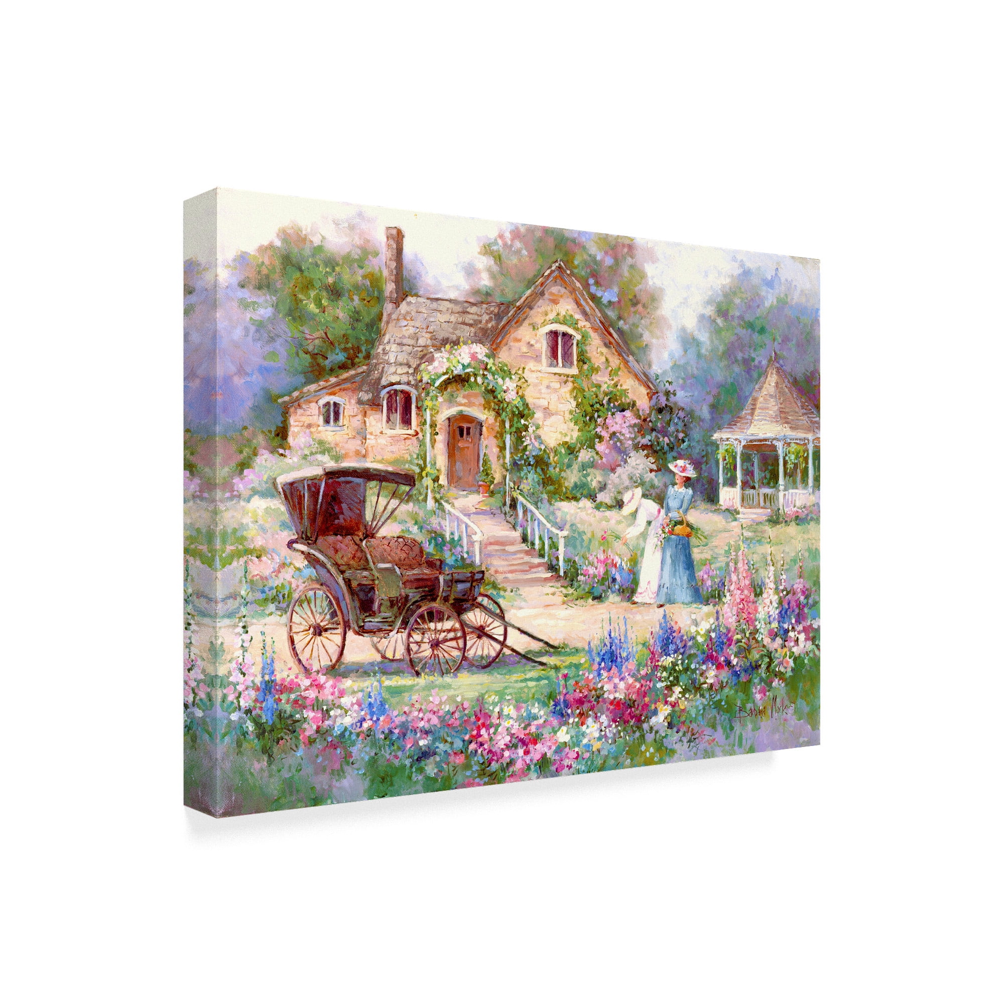 Trademark Fine Art 'Cottage Afternoon' Canvas Art by Barbara Mock
