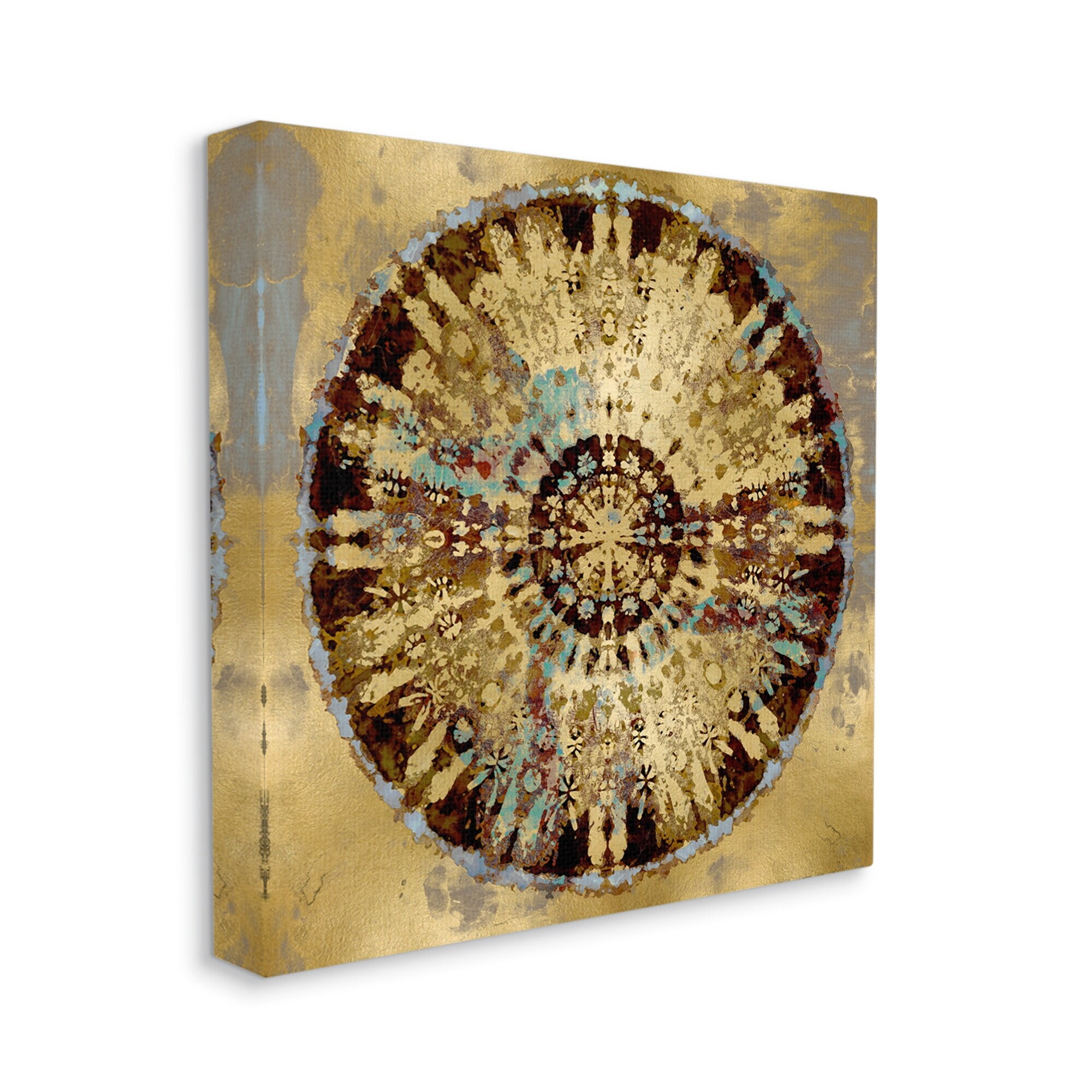 Stupell Industries Circular Shape Abstraction Modern Rust Pattern Industrial Painting, 36 x 36,Design by Ellie Roberts
