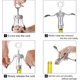 thumbnail image 4 of Wine Bottle Opener Professional Bottle Opener Bottle Opener Wine Accessories and Gifts Stream Beer/Red Wine Bottle with Two Anti-slip Rods, 4 of 4