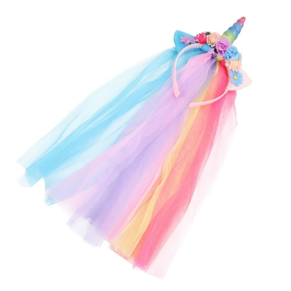 WHAMVOX Toddler Unicorn Headband Headpiece Girl Colorful