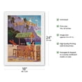 thumbnail image 2 of South Seas Tiki Bar - Bali Hai Makana Mountain - Kauai Hawaii - Vintage Hawaiian Travel Poster by Rick Sharp - Japanese Unryu Rice Paper Art Print (Unframed) 18 x 24 in, 2 of 4
