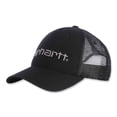 thumbnail image 1 of Gráfico del logotipo de Cap Carhartt de lona con parte trasera de malla para hombre, color negro, 1 of 3