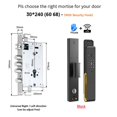 thumbnail image 1 of Video Intercom TTLock App WiFi Remote 3D Face Unlocking Smart Lock Automatic Digital Fingerprint Lock with Camera For Home, 1 of 5