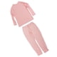 thumbnail image 5 of Traje informal de color puro para mujer, manga larga, holgado, transpirable, suave, para uso diario, rosa, XL, 5 of 15