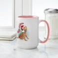 thumbnail image 4 of CafePress - Bearded Dragon Happy Holiday Large Mug - 15 oz Ceramic Large White Novelty Mug, 4 of 4