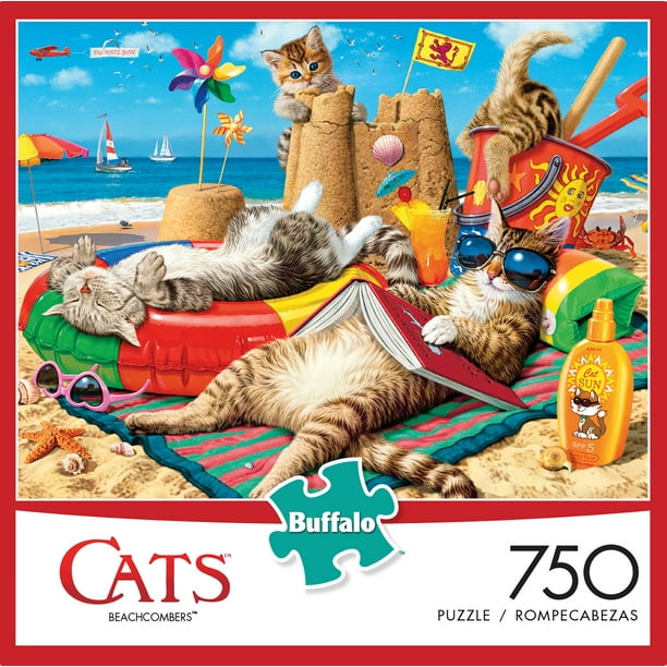 Buffalo Games Cats Collection Beachcombers 750 Piece Jigsaw